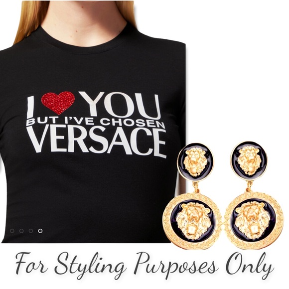 🆕Luxe ”Medusa” Black/Gold Fashion Statement Jewelry - Picture 2 of 8